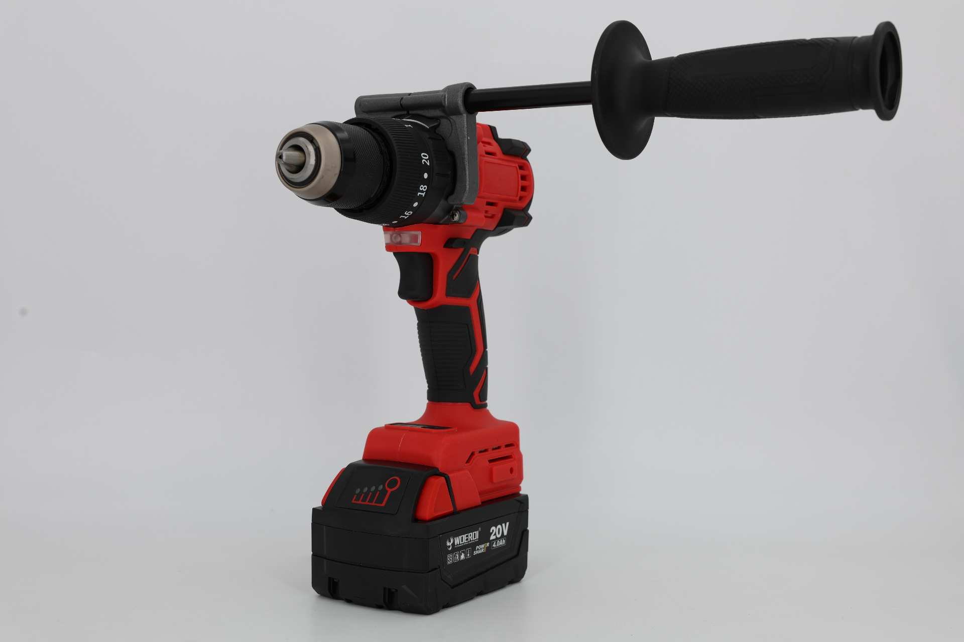 WOERDI 1005ED-07 20V hammer drill with side handle