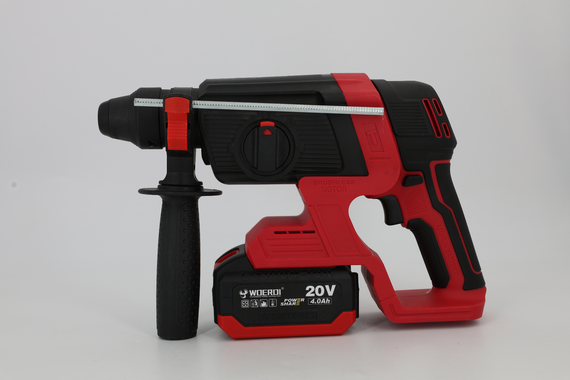 WOERDI HD-002 20V brushless SDS-Plus hammer with 4.0Ah battery
