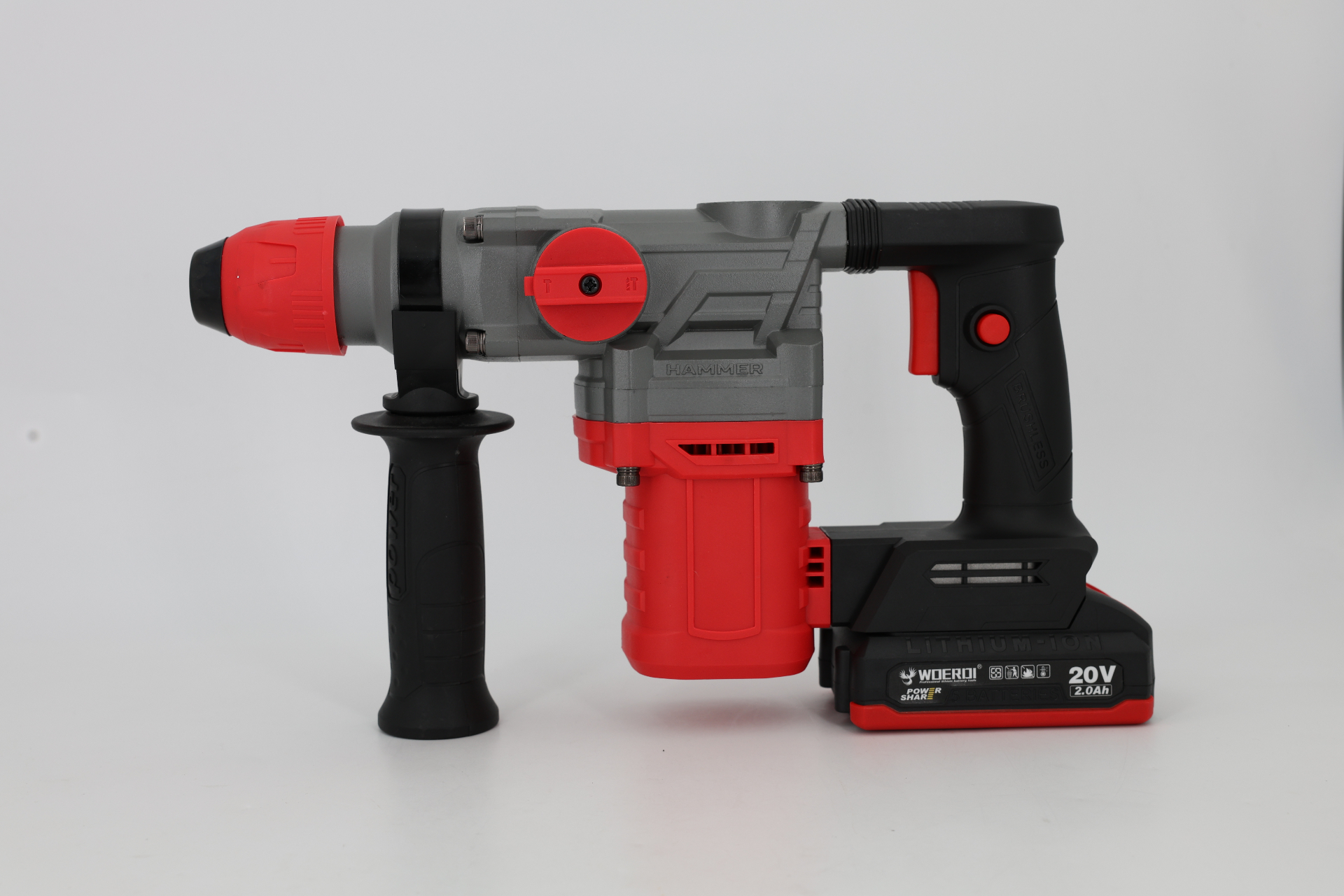 WOERDI HD-004 20V SDS-Plus hammer with die-cast aluminium housing