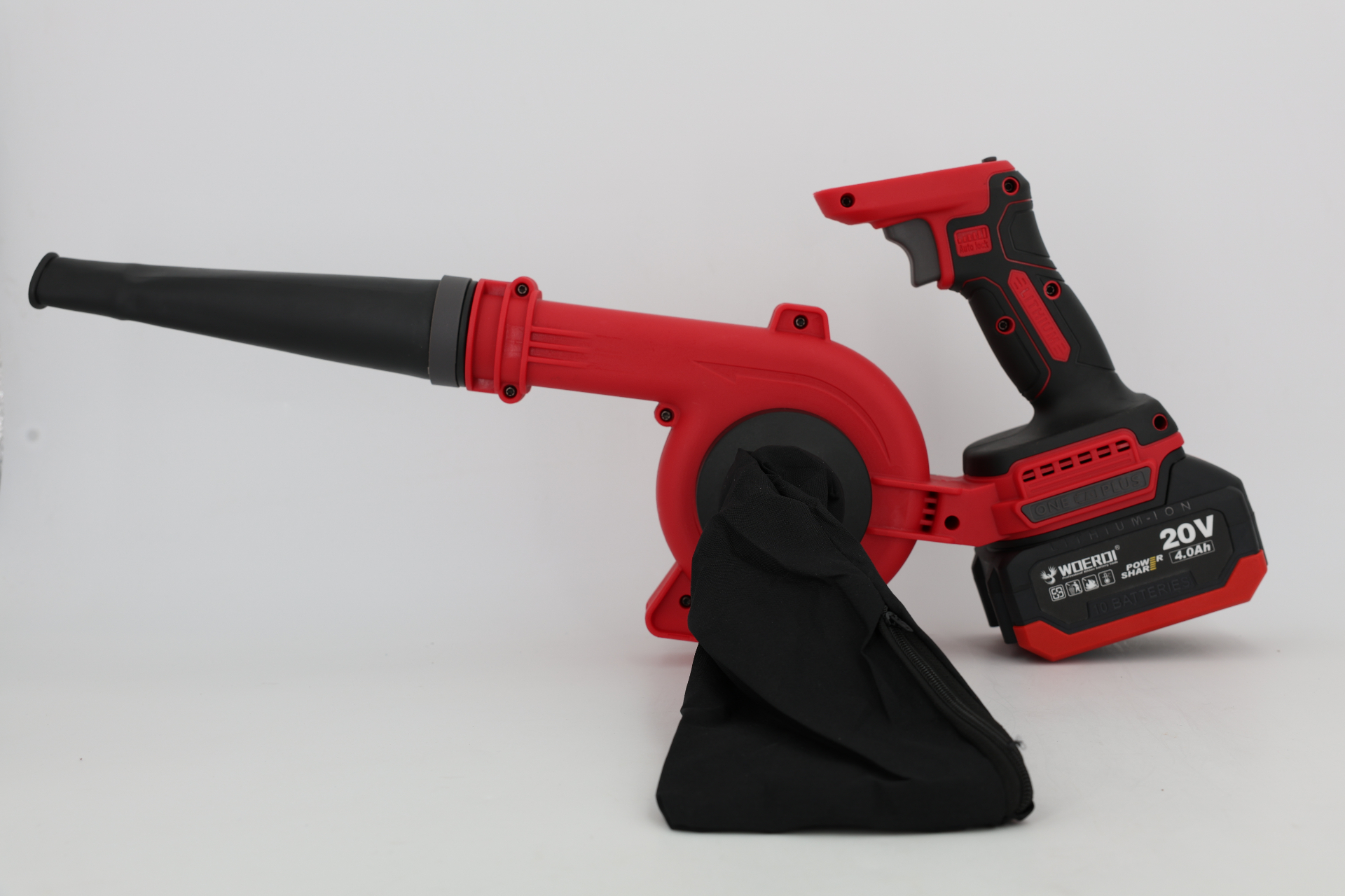 WOERDI 1014IF-01 20V brushless cordless blower with dust bag
