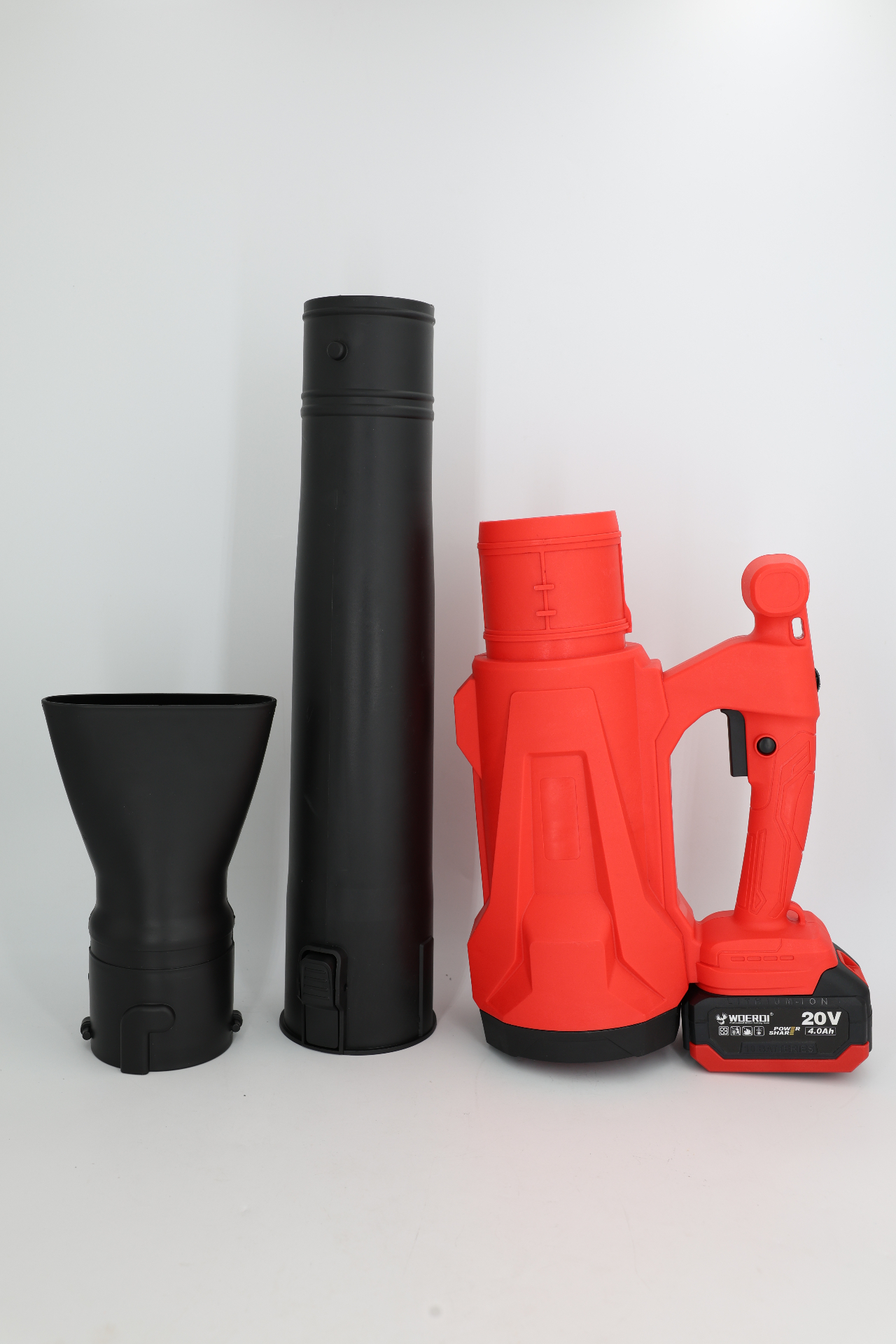 WOERDI 1014IF-07 cordless blower with interchangeable nozzle kit